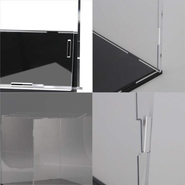 oem/odm evron display case for collectibles assemble clear acrylic box alternative glass case for display action figures home storage & organizing toys (5.5x5.5x9.5 inch; 14x14x24 cm) wholesale supplier & factory