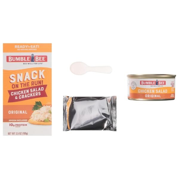 low-cost wholesale bumble bee snack on the run chicken salad with crackers kit, 3.5 oz (pack of 12) - ready to eat, spoon included - shelf stable & convenient protein snack oem/odm services