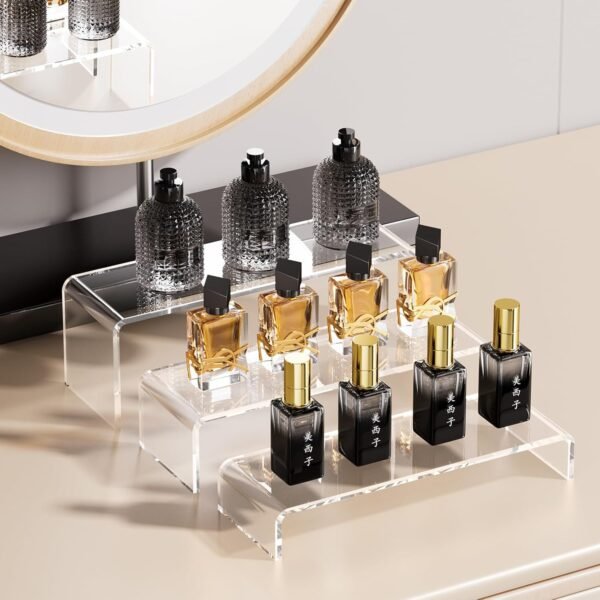 oem/odm acina 6pcs acrylic display risers: 9" large product stand 2-sets clear rectangular shelf for candy dessert cupcakes collectibles figures wholesale supplier & factory