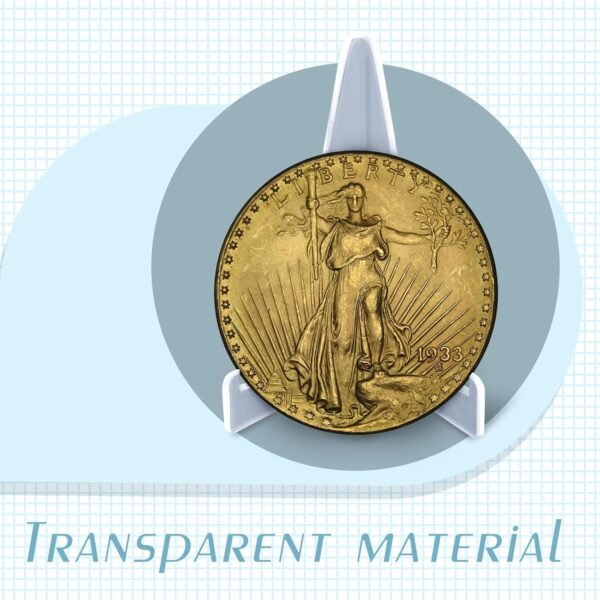 oem/odm bucherry 20 packs card display stand 3.4" acrylic easel stands mini picture coin display easel holder baseball sports card trading graded holder for challenge coin photo frame medal watch (clear) wholesale supplier & factory