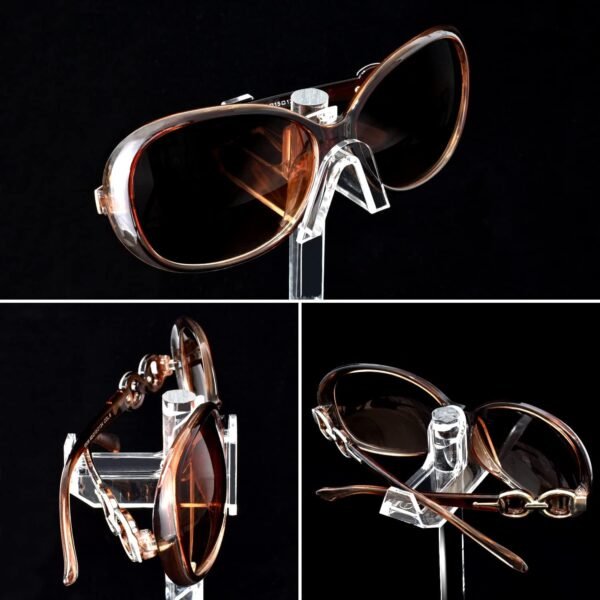 oem/odm mooca 2-piece premium acrylic eyeglasses frame riser display stand, sunglasses rack ,sunglasses rack holder, acrylic eyewear display, 4 frames for each holder wholesale supplier & factory