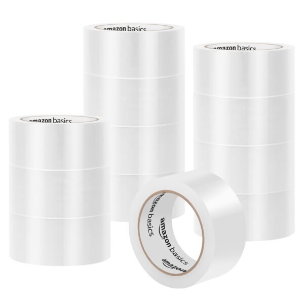 oem/odm amazon basics strong adhesive packaging tape for shipping, moving and storage, clear, 1.88" x 54.6 yds, 12-pack, translucence wholesale supplier & factory