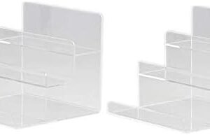 oem/odm 2pcs clear acrylic wallet display stand holder purse display stand (3-tier) wholesale supplier & factory