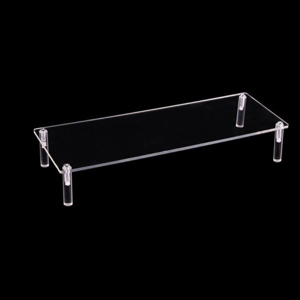 oem/odm personalized custom size acrylic display stand rack shelf pottery storage rack doll clay figurine display stand transparent ladder shelf (1 tier) wholesale supplier & factory