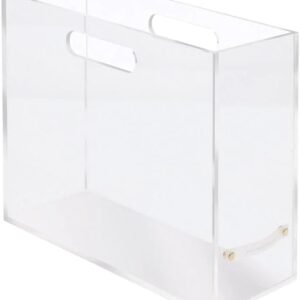oem/odm russell+hazel acrylic file box slim, file organizer, file organizer for desk, clear, 4.5” x 12.25” x 10” wholesale supplier & factory
