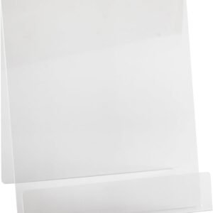 oem/odm dazzling displays book easel 8.5 by 11 slant back with lip paper stand, clear tablet holder, thick acrylic stand open ended portrait sized literature display for home, office, business, school (1) wholesale supplier & factory