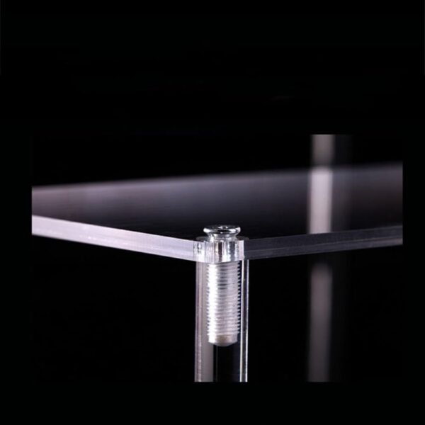 oem/odm personalized custom size acrylic display stand rack shelf pottery storage rack doll clay figurine display stand transparent ladder shelf (1 tier) wholesale supplier & factory