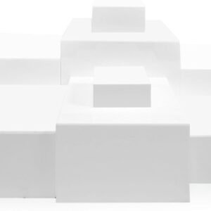 oem/odm 8 pack acrylic risers for display acrylic display nesting cubes hollow bottoms display stand acrylic cube boxes acrylic decorative stand for cosmetics jewelry display wholesale supplier & factory