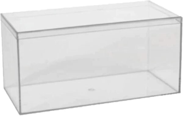 oem/odm hammont rectangle acrylic box - shelf organizer bins - clear storage containers - candy party favors | bathroom storage | makeup cosmetic organization | wide: 8"x4"x4" (3 pack) wholesale supplier & factory