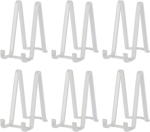oem/odm plate stands for display - plastic easel stand plate holder display stand picture frame stand for pictures | photo|decorative plate |dish | tabletop art - 6 inch-clear wholesale supplier & factory