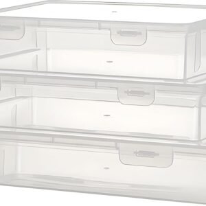 oem/odm large plastic file storage box - suitable for a4 paper, paper storage, tool storage, electronic parts, craft box, bead storage, photo organizer, scrapbook, sewing ,diamond painting, 3 mixed sizes wholesale supplier & factory