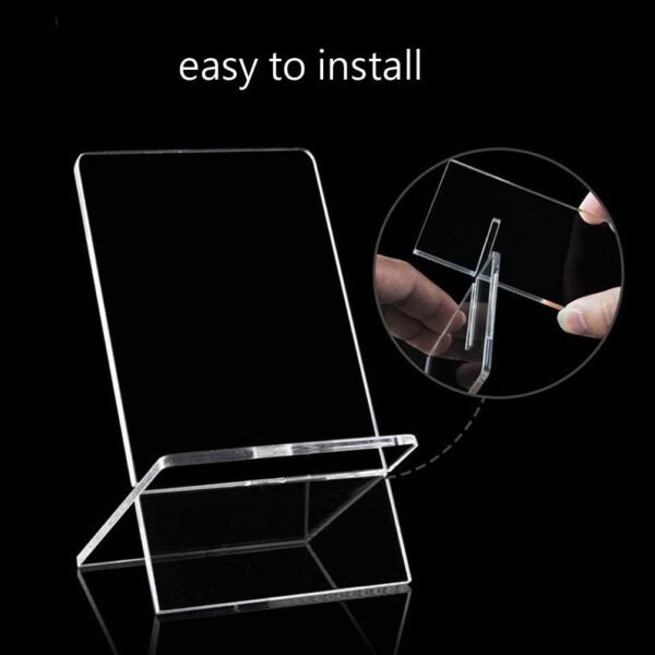 oem/odm teensery 1 pack clear acrylic cross display stand easel detachable cell phone holder rack for retail shop tabletop wholesale supplier & factory