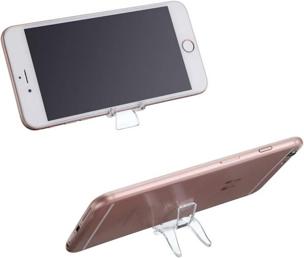 oem/odm hipiwe 10 packs acrylic triangle display holder - clear plastic display easel stands for geodes rock mineral agate fossil coral small collectibles display stands, small wholesale supplier & factory