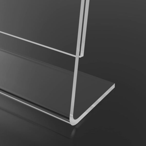 oem/odm pecmuikee slant back acrylic sign holder 8.5 x 11, clear picture photo frames display stand- freestanding tabletop display stand for retail, office, restaurant , flyers and posters (12 pcs) wholesale supplier & factory