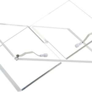 oem/odm clear acrylic book stands with page clips, open bookstand for display and reading, perfect for cookbook, sheet music, bible, recipe, textbook (12.5" x 9.5" x 5.5") wholesale supplier & factory