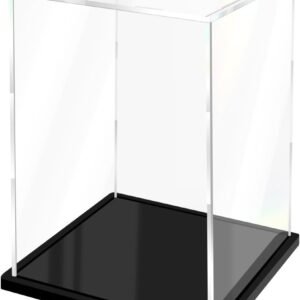 oem/odm clear acrylic display case for collectibles assemble doll display case alternative showcase for lego action figures model statues home storage (6x6x10 inch; 15x15x25 cm) wholesale supplier & factory