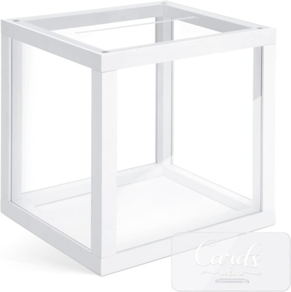 oem/odm wedding card box with sign acrylic card box money post box clear wedding gift box large letter envelope box with slot for wedding reception birthday anniversary(white,wood) wholesale supplier & factory
