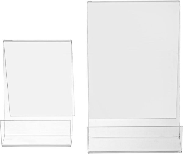 oem/odm dicunoy 10pcs acrylic book stands, clear display easel, art display holder for picture album, brochure, paperbacks on tabletop, shelves, classroom, library, store wholesale supplier & factory