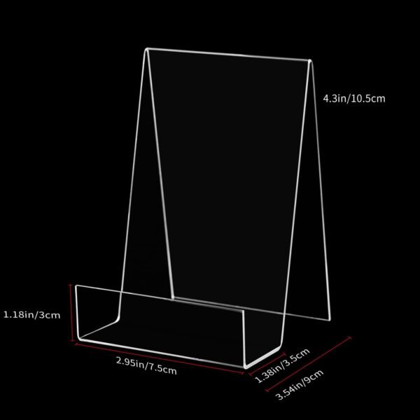 oem/odm zoey acrylic book easel stand with ledge clear easels plate - 5 pack for books display, music sheets, artworks, cd, tablet holder (small) wholesale supplier & factory