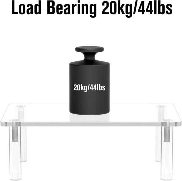 oem/odm pano-mounts acrylic computer countertop organizer for bathroom bedroom kitchen office 11.8inch clear desktop makeup vanity tray perfume spice rack shelf organizer stand riser decor wholesale supplier & factory