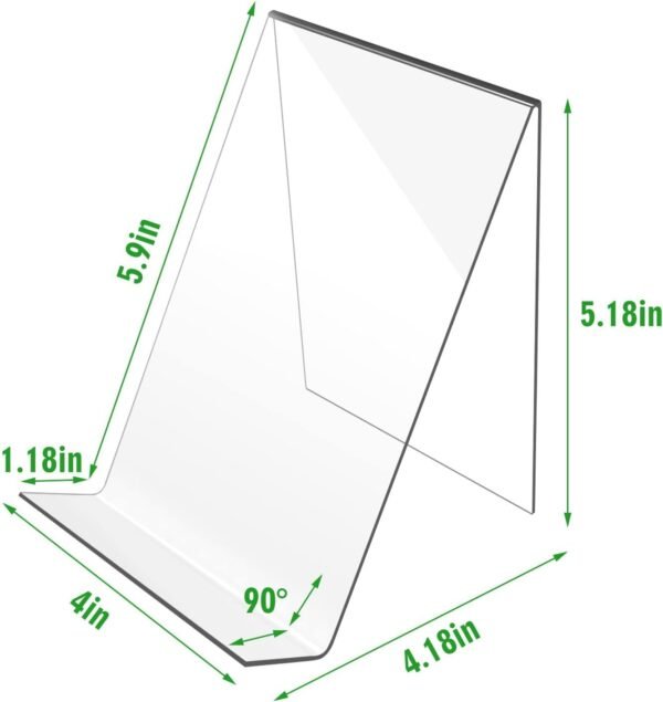 oem/odm trophable 12pack acrylic book stand, 4x5 inch clear book display easel clear acrylic holder for displaying picture，notebooks,music sheets artworks,cds wholesale supplier & factory