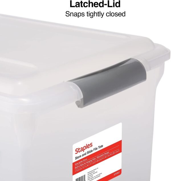 oem/odm staples store & slide hanging file box, latch lid, letter/legal size, clear wholesale supplier & factory