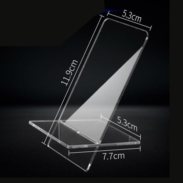 oem/odm lasenersm 2 pieces cell phone stand acrylic cell phone holder desk phone stand mobile phone stand tablet stand tablet holder cell phone display holder mobile phone holder, transparent wholesale supplier & factory
