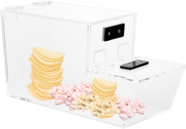 oem/odm acrylic candy bin stackable candy dispenser box clear candy display bin dry food snacks storage container mini bulk candy bin for restaurants candy retail store, 10.8 * 3.7 * 5.3in wholesale supplier & factory