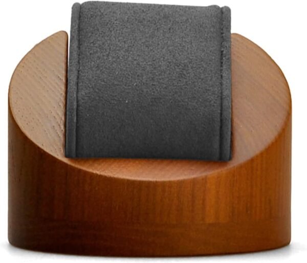 oem/odm solid wood single watch display jewelry watch showcase display stand (grey) wholesale supplier & factory