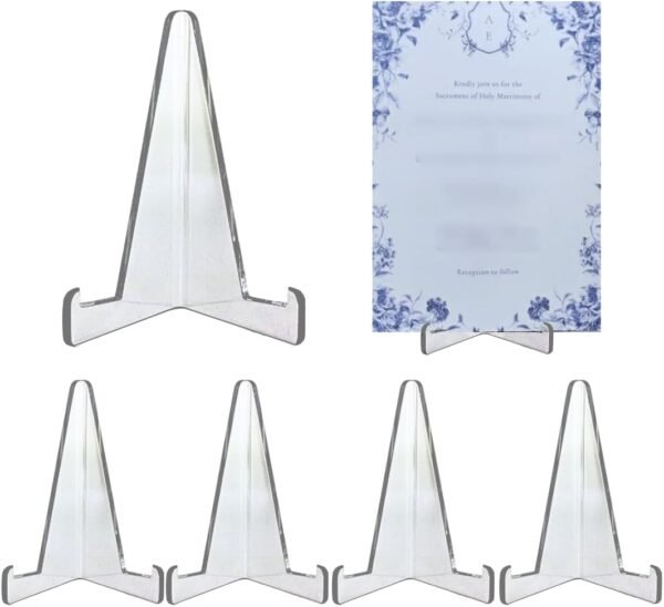 oem/odm 10 pack of acrylic card stands by pro-tec accessories - crystal clear transparent mini easel - durable & sturdy design - ideal for home display, office, shop, special events - 3.4 x 2.5 inch (10) wholesale supplier & factory