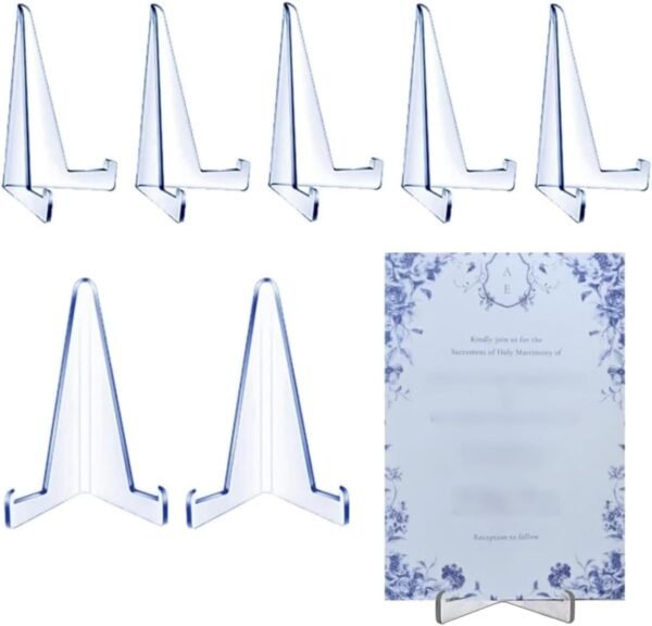 oem/odm 10 pack of acrylic card stands by pro-tec accessories - crystal clear transparent mini easel - durable & sturdy design - ideal for home display, office, shop, special events - 3.4 x 2.5 inch (10) wholesale supplier & factory