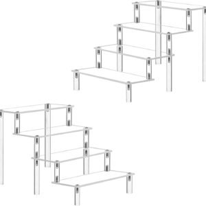 oem/odm azeam acrylic display stand, clear perfume organizer riser for cupcake dessert pop figures toy tier small food stand risers for display makeup step cologne skincare lotion cosmetics wholesale supplier & factory