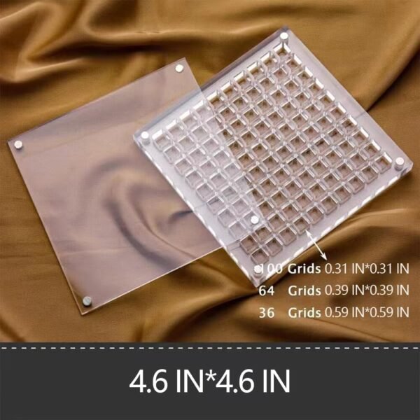 oem/odm acrylic magnetic seashell display box clear case 36/64/100 stackable grids holder container decorative jewelry nail starfish seashell trinke organizer box (36 grids) wholesale supplier & factory