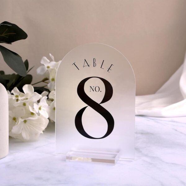 oem/odm uniqooo 3" clear acrylic stand |3mm slot wedding sign holders, perfect for wedding, table number, exhibition, office, restaurant, business, 20 count wholesale supplier & factory