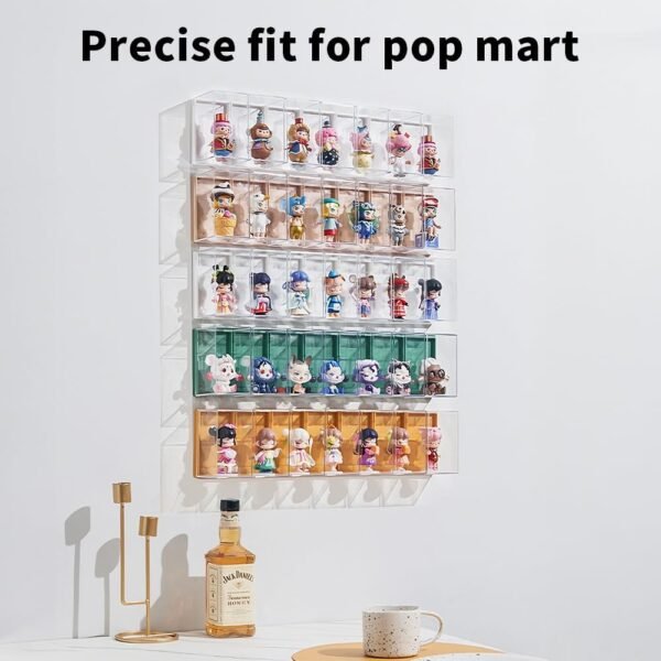 oem/odm 6pcs acrylic display case for minifigures,clear display box with id card slot ,wall mounted dustproof display cabinet box for minifigure(white) wholesale supplier & factory