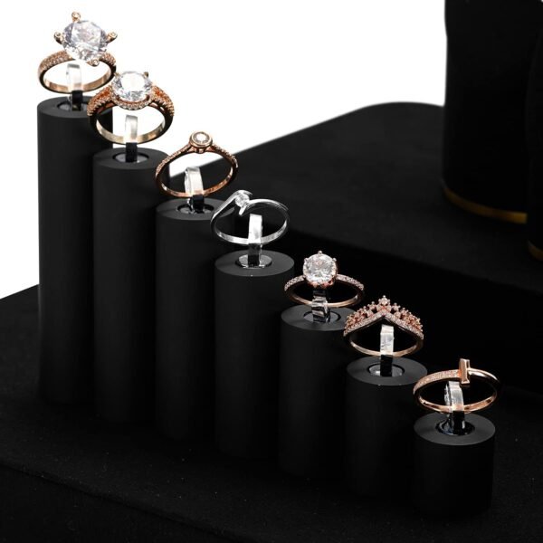 oem/odm oirlv acrylic jewelry display stand ring showcase display holder (7 pcs rings stand) wholesale supplier & factory