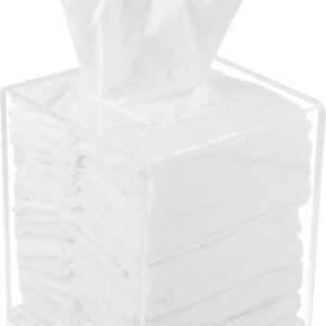 oem/odm acrylic tissue box holder, square dispenser for facial tissues, napkins, and dryer sheets. perfect for bathrooms, desks, countertops, vanities, bedrooms, and nightstands (square, clear) wholesale supplier & factory