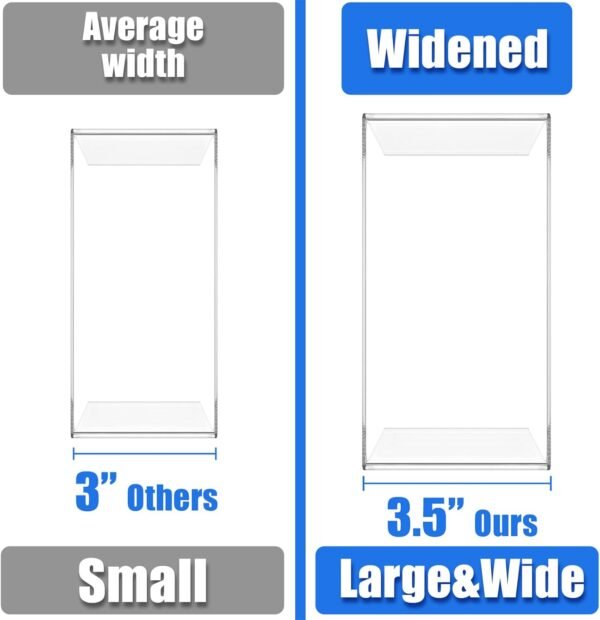 oem/odm albumgit acrylic display risers, 8 pieces clear rectangular tabletop display stand for amiibo funko pop figures, collectibles jewelry food cupcake dessert risers shelf for decoration and organizer wholesale supplier & factory