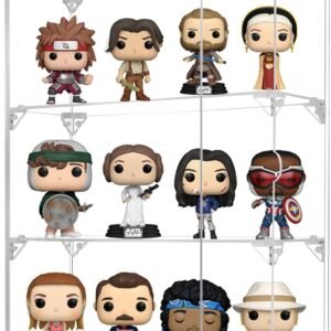 oem/odm acrylic display case, 3 tier clear display case for funko pop figures, wall mounted or desktop dustproof display cabinet box for collectibles figurines lego models dolls mini toys (12x4x15.4 inch) wholesale supplier & factory
