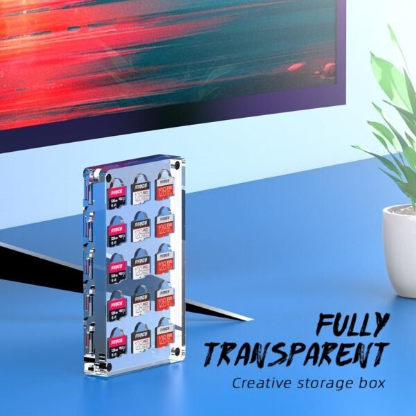 oem/odm 15 slot transparent magnetic closure tf card case, micro sd card holder, display box - f15tf wholesale supplier & factory