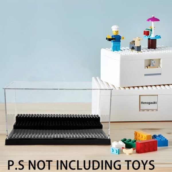 oem/odm figure display case box suitable for lego minifigures series figure blocks toys acrylic dustproof showcase base wholesale supplier & factory