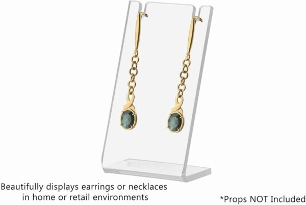 oem/odm marketing holders jewelry holder clear acrylic display stand for studs hoops dangling earrings bracelets slant back counter top for retail store gift shops home use single pair wholesale supplier & factory