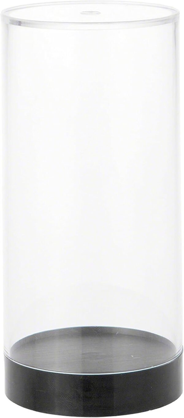oem/odm protech cc-5 round storage / display acrylic action figure display case with black base, 2.25" w x 4.75" h x 2.25" d, 2-pack wholesale supplier & factory
