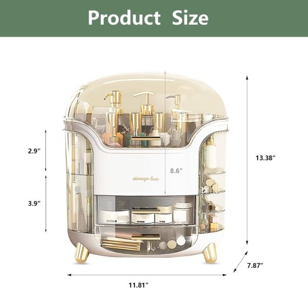 oem/odm upgrade large makeup organizer countertop vanity case skin care cosmetic storage box bathroom counter perfume skincare organizers make up caddy gift for women girls clear design easy visibility wholesale supplier & factory