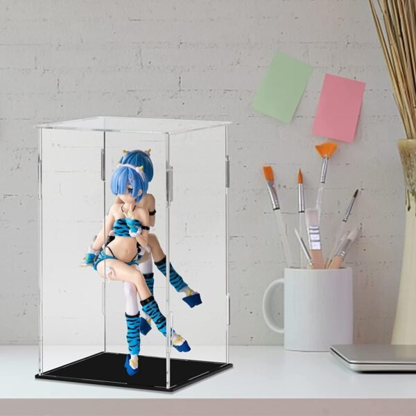 oem/odm display case 5.9x5.9x9.8inch,15x15x25cm for collectibles assemble clear acrylic box alternative glass case for display action figures home storage organizing toys wholesale supplier & factory