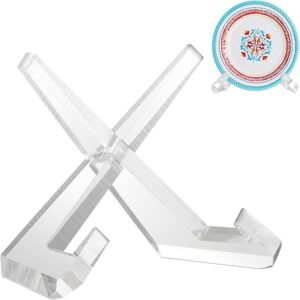 oem/odm cookbook stand acrylic plate holder for display picture frame stand 6.5 inch clear display stand for photos frame, books, plates, artwork, records wholesale supplier & factory