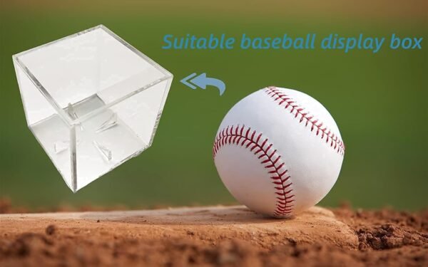 oem/odm 4 pack baseball display case, uv protected acrylic boxes for display,clear display case baseball cube memorabilia showcase autograph ball protector - for official size ball wholesale supplier & factory