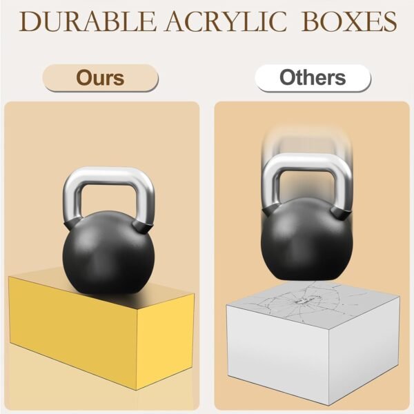 oem/odm acrylic food display risers, gold risers boxes 3pcs rectangular buffet risers display stand shelf for catering dessert buffet table, parties, weddings, collectibles shoes display (3pcs) wholesale supplier & factory