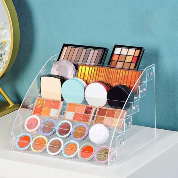 oem/odm yebeauty clear nail polish display holder organizer, 6 layers acrylic organizer storage tray rack stand holder for cosmetic eyeglasses lash display wholesale supplier & factory