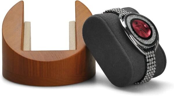 oem/odm solid wood single watch display jewelry watch showcase display stand (grey) wholesale supplier & factory